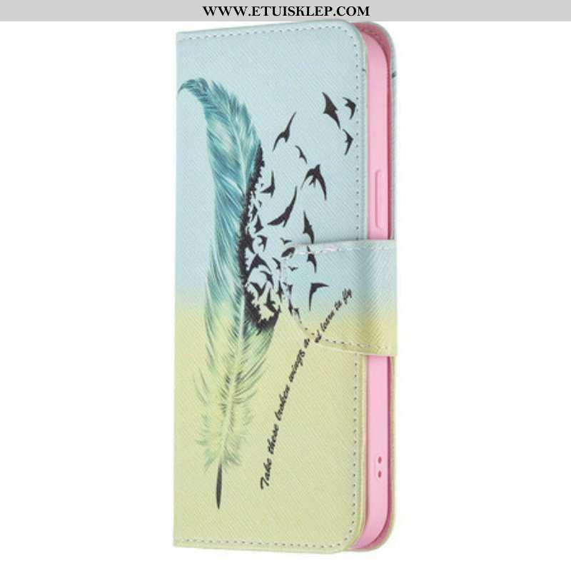 Etui Folio do iPhone 13 Pro Max Uczyć Się Latać